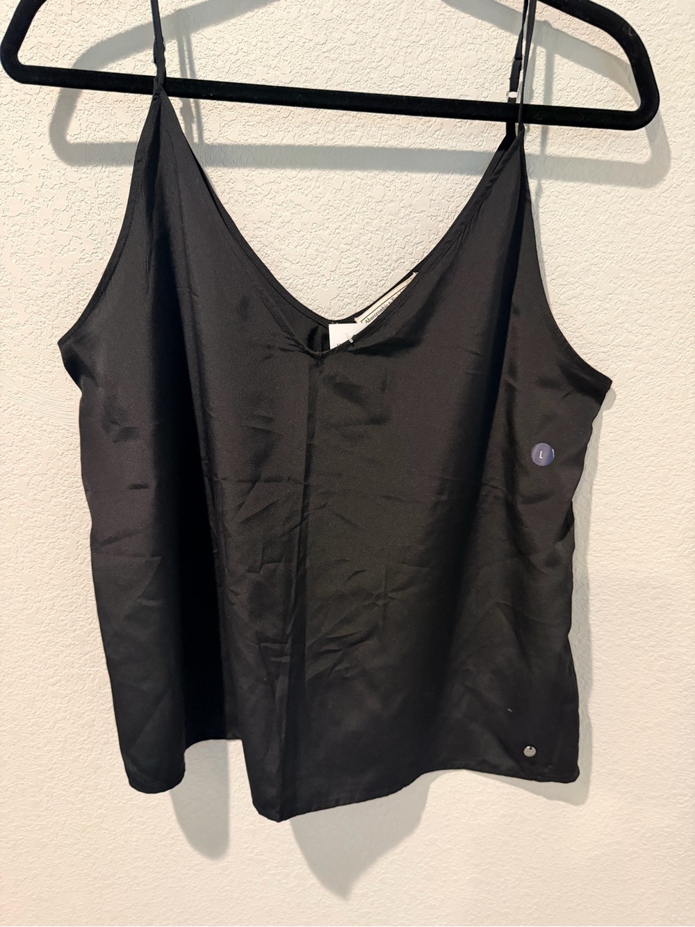 Abercrombie & Fitch Black V-Neck Slip Camisole